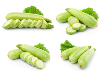 zucchini isolated on white