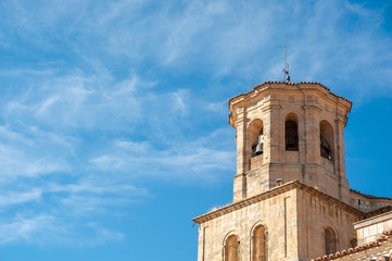Fototapeta na wymiar tower bell to Romanesque Cathedral, Toro, Zamora Spain