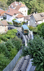 Fototapeta premium Thonon-Les-Bains et son funiculaire