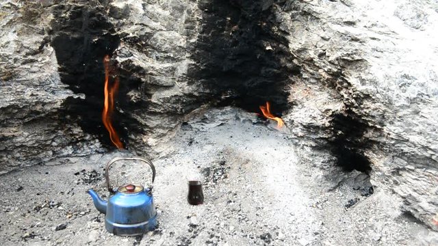 doğal ateşte doğal &ccedil;ay 