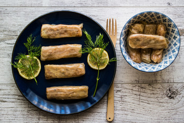 Turkish Lahana Sarmasi / Cabbage Rolls.