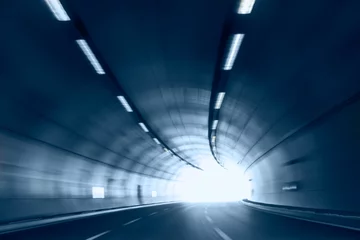 Printed roller blinds Tunnel abstract highway road tunnel
