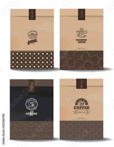 Paper Package Design Mock Up Template Cafe And Restaurant Packaging Paper Package Design Mock Up Template Cafe And Restaurant Packaging Coffee Badge Logo