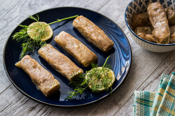 Turkish Lahana Sarmasi / Cabbage Rolls.