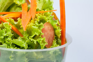 mixed vegetable salad
mixed vegetable salad on a white background.