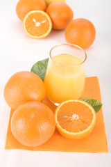 Orangen und Saft