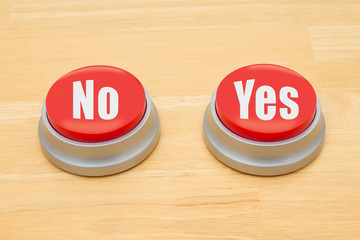 Making a decision between yes and no