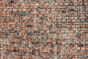 Brick wall of an old building, texture.