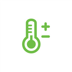 thermometer termometer temperature icon green simple