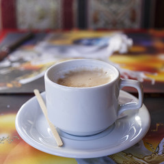 Cup of cappuccino..