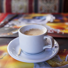 Cup of cappuccino..