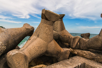 Black sea at Olimp,Romania © somra