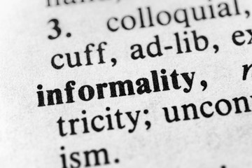 Obraz premium Informality