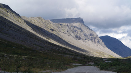 Hibiny mountains above the Arctic circle.Murmansk Region,Russia