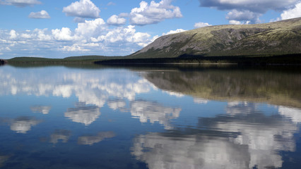 Hibiny mountains above the Arctic circle.Murmansk Region,Russia