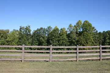 Fototapeta premium Farm Fence Scene