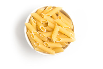 Penne into a bowl