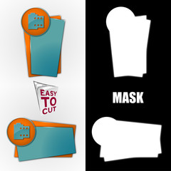 szablon banera z ikoną zestaw plus maska