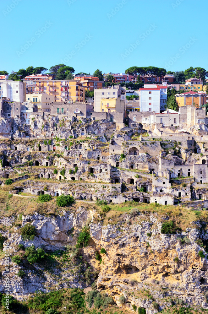 Wall mural the stones of matera, european capital of culture 2019, italy