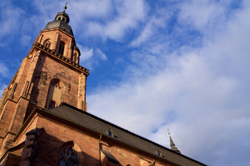 Fototapeta na wymiar Heidelberg Church Tower Germany