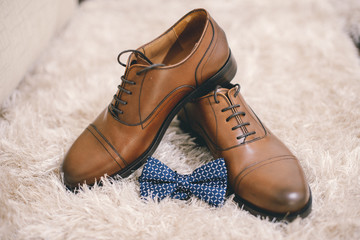 Naklejka premium Men's shoes and accessories