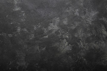 dark black grunge background. top view