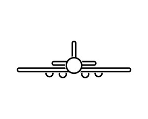 Airplane line icon