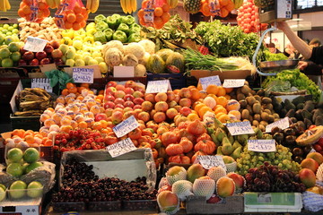 étal au marché