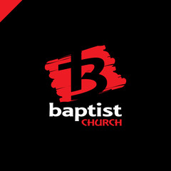 Letter B and cross Church of Jesus Christ logo.