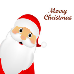 Santa Claus standing on a white background