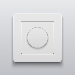 Vector modern light switch icon background.