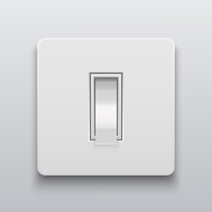 Vector modern light switch icon background.