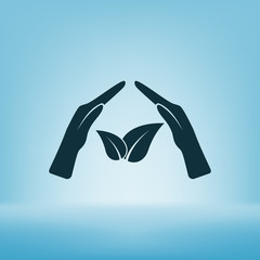 Obraz premium Green eco friendly sign