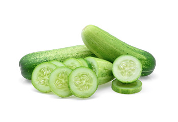 cucumber isolated on white