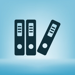 large folders with documents, web icon. vector design