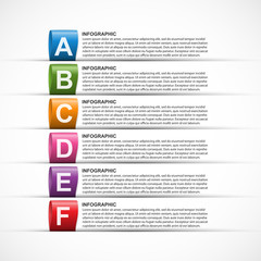 Abstract infographics template for business presentations or information booklet.
