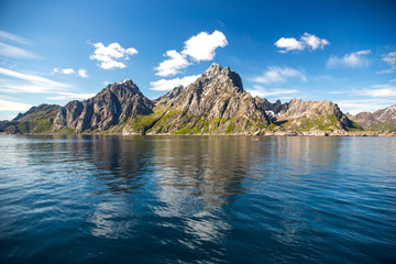 Landscape in Lofoten Islands, Norway.
