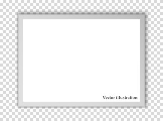 White sheet of paper. Vector background