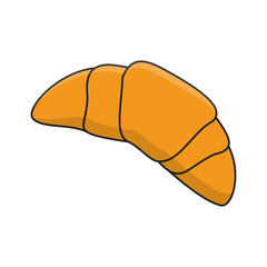 Croissant icon. Bakery food product and menu theme. Isolated design. Vector illustration