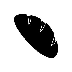 Bread icon. Bakery food product and menu theme. Isolated design. Vector illustration