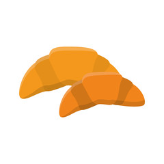 Croissant icon. Bakery food product and menu theme. Isolated design. Vector illustration