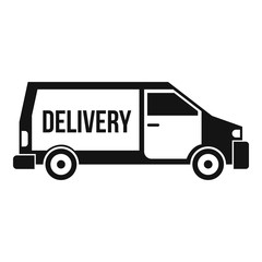 Delivery truck icon. Simple illustration of delivery truck vector icon for web