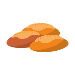 Bread icon. Bakery food product and menu theme. Isolated design. Vector illustration