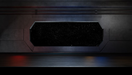 Fototapeta premium Space environment, ready for comp of your characters.3D renderin