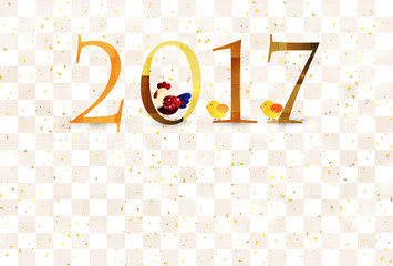 酉　鶏　年賀状　背景 © J BOY