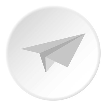 Paper plane icon. Flat illustration of paper plane vector icon for web