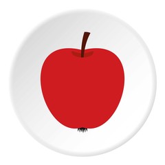Apple icon. Flat illustration of apple vector icon for web
