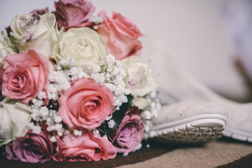 Wedding bouquet close-up