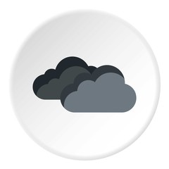 Clouds icon. Flat illustration of clouds vector icon for web