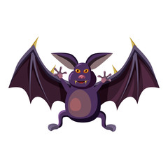 Bat icon. Cartoon illustration of bat vector icon for web